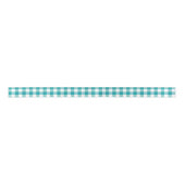 Blauwgroen en wit Gingham Plaid Lint (Voorkant)