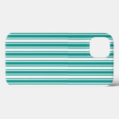 Blauwgroen en wit snoep strepen Hoesje-Mate iPhone Case-Mate iPhone Case (Achterkant (horizontaal))