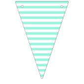 Blauwgroen en witgestreept inktvlaggen vlaggetjes (Eerste vlag)