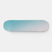 Blauwgroen en witte gradiënt skateboard (Horizontaal)