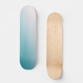 Blauwgroen en witte gradiënt skateboard (Voorkant)