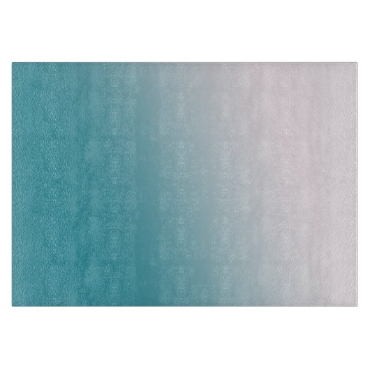 Blauwgroen en witte gradiënt snijplank (Voorkant)