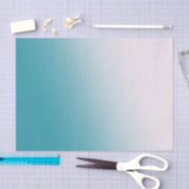 Blauwgroen en witte gradiënt tissuepapier (Craft)