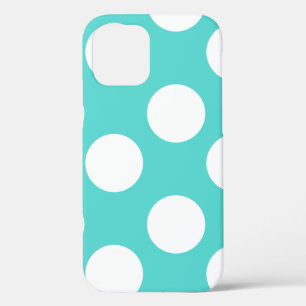 Blauwgroen en Witte Peutertas van Polka iPhone 12 Hoesje