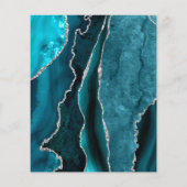 blauwgroen en zilveragaatflens flyer (Achterkant)