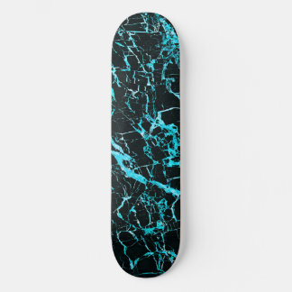 Blauwgroen en zwarte marmer, skateboard