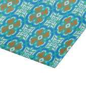 Blauwgroen etnisch patroon snijplank (Hoek)