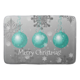 Blauwgroen Fancy kerstsieraad Bath Mat