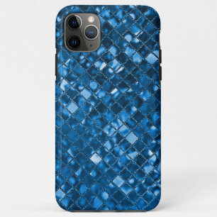 Blauwgroen Faux Mosaic Glass iPhone 11 Pro Max Hoesje