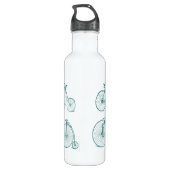Blauwgroen  fiets waterfles  (Achterkant)
