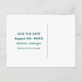 Blauwgroen filmtheater Opslaan Briefkaart Datum (Achterkant)