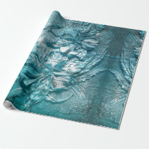 Blauwgroen flessenpatroon Glitter Sparkle