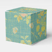 Blauwgroen flessenpatroon met vervorming in het v Bedankdoosjes (Voorkant Zijde)