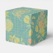 Blauwgroen flessenpatroon met vervorming in het v Bedankdoosjes (Achterkant)