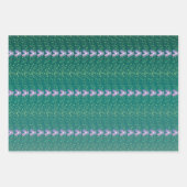 Blauwgroen flesvormig behang Inpakpapier Vel (Voorkant)