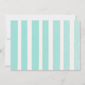 Blauwgroen & Folie Zilveren Bloemen Afstudeerfeest Kaart (Achterkant)