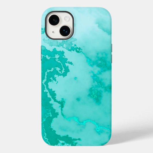 Blauwgroen foto met inktvulling Case-Mate iPhone case (Achterkant)