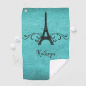 Blauwgroen  Franse Vlaamse Golfhanddoek (Insitu)