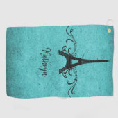 Blauwgroen  Franse Vlaamse Golfhanddoek (Horizontaal)