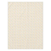 Blauwgroen gele roze Oranje cirkels Stippen Tafelkleed (Voorkant)