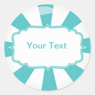 Blauwgroen Giant lolly snoep Buffet label