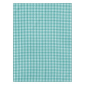 Blauwgroen gingham tafelkleed (Voorkant)