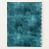 Blauwgroen Glitter Glitz sparkle glam gepersonalis Planner (Achterkant)