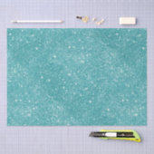 Blauwgroen glitter Sparkles Tissuepapier (Craft)