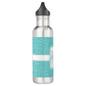Blauwgroen Glitter Speciaal Water Fles (Links)