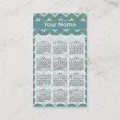 Blauwgroen glitter visitekaartje (Achterkant)