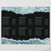 Blauwgroen glitterbrochure voor faux (Achterkant)