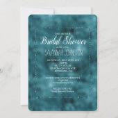 Blauwgroen Glitz Glitter Glam Vrijgezellenfeest Kaart (Voorkant)