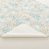 Blauwgroen Gold Leopard-printer Sherpa Deken (3/4)