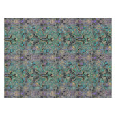 Blauwgroen Gold Paars Mandala Tafelkleed (Voorkant (Horizontaal))