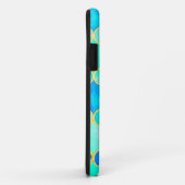 Blauwgroen, goud, blauw groen Zeemeermin patroon Case-Mate iPhone Case (Achterkant/rechts)