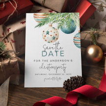 Blauwgroen & Gouden Boom Ornamenten | kerstfeest