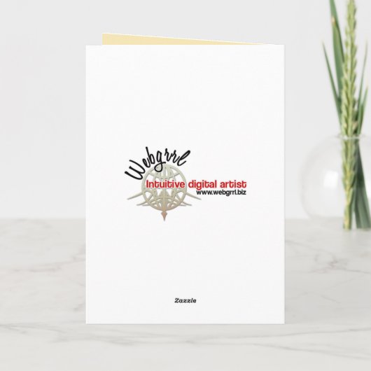 Blauwgroen gouden monogram dank u kaart (Achterkant)