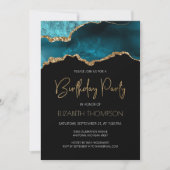 Blauwgroen goudgetijden elk jaar kaart (Voorkant)