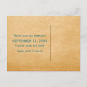 Blauwgroen Gramophone sparen het Briefkaart van d (Achterkant)