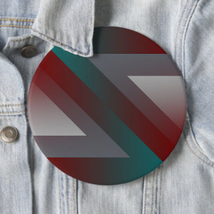 blauwgroen grijze driehoek ronde button 6,0 cm