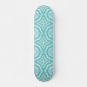 Blauwgroen groen blauw geometrisch ontwerp skateboard