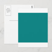 Blauwgroen groen briefkaart (Voorkant / Achterkant)