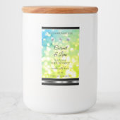 Blauwgroen groen glitterproduct met etiket diamant (Voorkant)