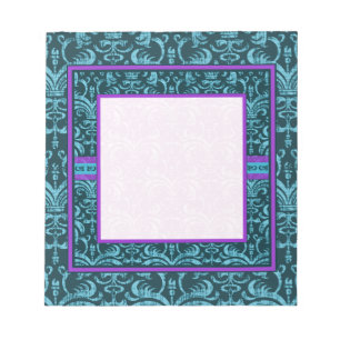 Blauwgroen Groen Grunge Elegant Notitieblok