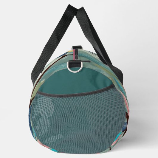 Blauwgroen groen, modern kleurrijk vogeltje plunjezak (Rechts)