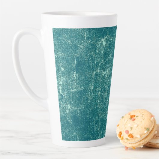 Blauwgroen groen patroon voor textuur Latte Mok (In situ)