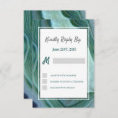 Blauwgroen Groen - Silver Geode Agate RSVP (Voorkant / Achterkant)