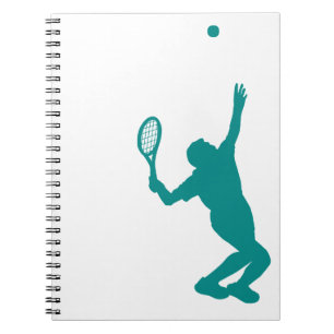 Blauwgroen groen tennis notitieboek