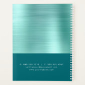 Blauwgroen Groen Vastgoed Makelaar Professioneel H Planner (Achterkant)