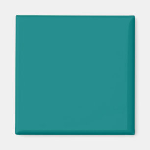 Blauwgroen Groene 008080 Kleur - Optie om een Naam Magneet